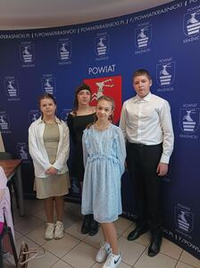 Uczniowie biorący udział w konkursie