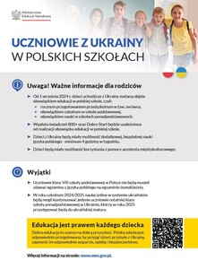 Informacja o obwiązku szkolnym - po polsku
