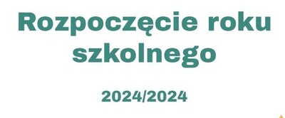 Rozpoczęcie roku szkolnego banner