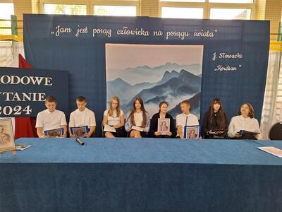 Narodowe czytanie w ZPO Gościeradów - 2024