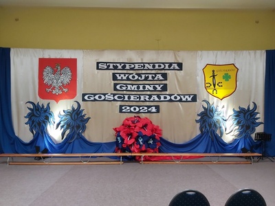 Stypendia Wójta Gminy Gościeradów 2023/2024 - dekoracja
