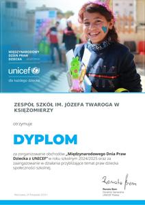 Dyplom za uidział w wydarzeniu