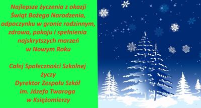 Kartka z życzeniami świątecznymi