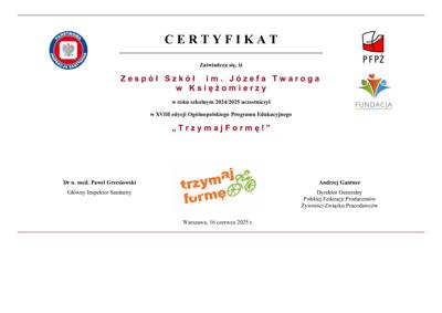 Certyfikat programu