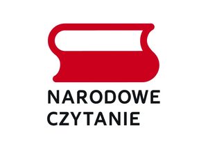 Biało czerwona flaga z napisem czytanie narodowe