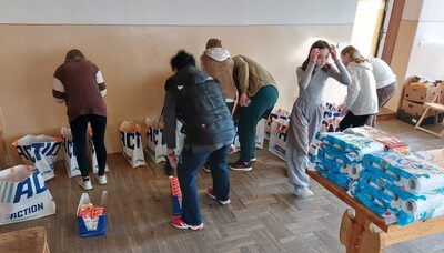 Finał wielkanocnej zbiórki żywności dla potrzebujących 
