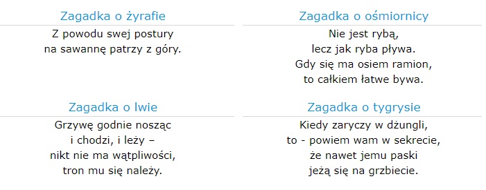 zagadki o zwierzetach 3 [701x275]