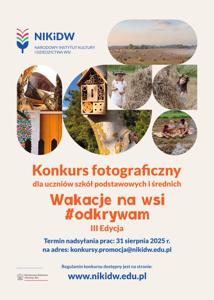 plakat informujący o konkursie