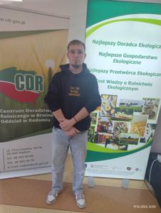 Bartosz Godwin podczas konferencji