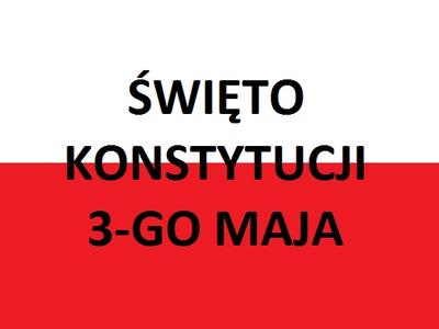 W dniu 5 maja odbyła się akademia z okazji uchwalenia Konstytucji 3-go Maja w 1791r. Uczniowie Gimna