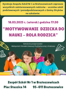 „Motywowanie dziecka do nauki – rola rodzica”