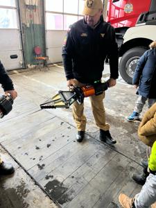 Klasa 3 w remizie strażackiej