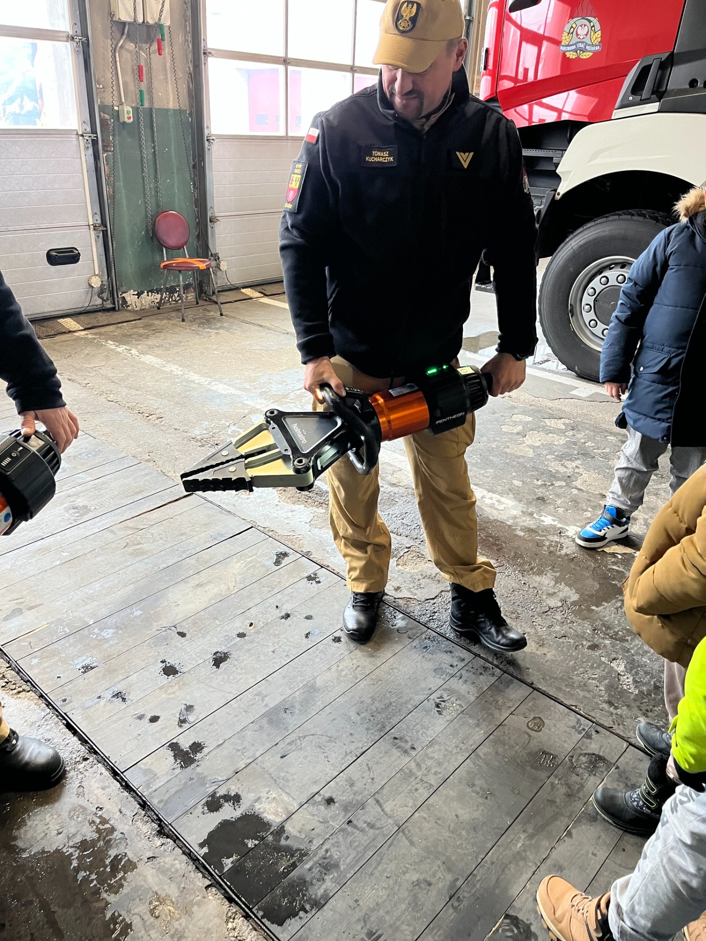 Klasa 3 w remizie strażackiej