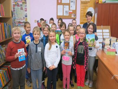Klasa 2 z wizytą w Bibliotece Publicznej w Koniecznie - 7 listopada 2018r.