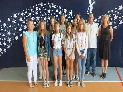 Nagrodzeni za sukcesy sportowe w roku szkolnym 2017-2018.