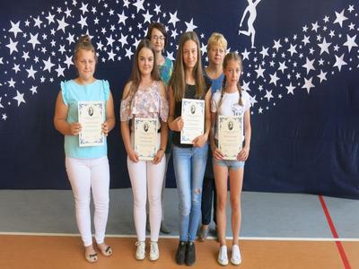 Podziękowanie za pracę w Samorządzie Uczniowskim SP.