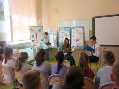 Podsumowanie projektu edukacyjnego klasy II Grupa II- Stop cyberprzemocy- 30 maja 2018r.