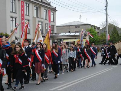 Uroczystości 3 majowe we Włoszczowie.