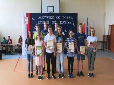 Podziękowanie za sukcesy w roku szkolnym 2018-2019- 100% frekwencja