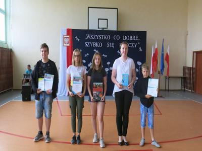 Podziękowanie za sukcesy w roku szkolnym 2018-2019