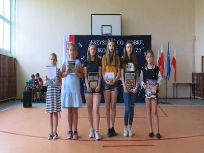 Podziękowanie za sukcesy w roku szkolnym 2018-2019