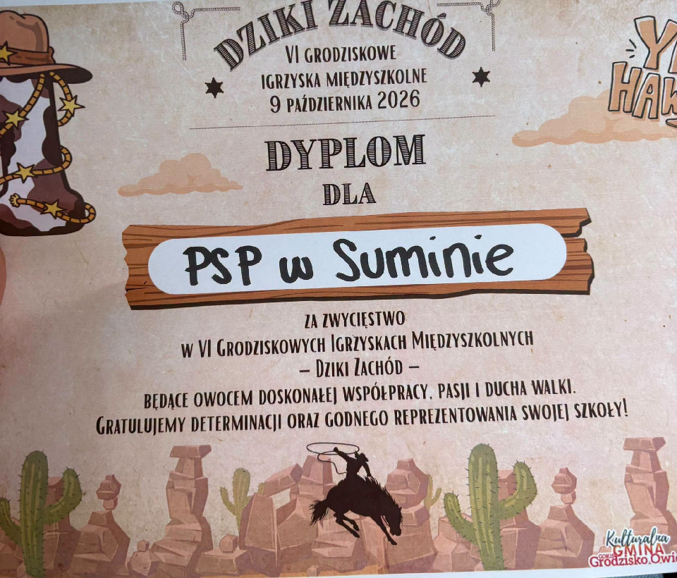 Uczniowie PSP w Suminie wzięli udział w VI Grodziskich Igrzyskach