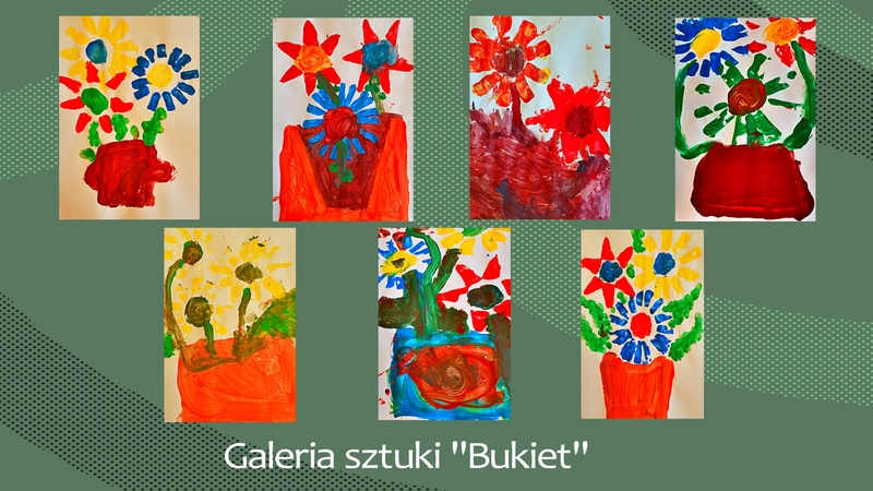 Kolaż zdjęć prac uczniów pod hasłem