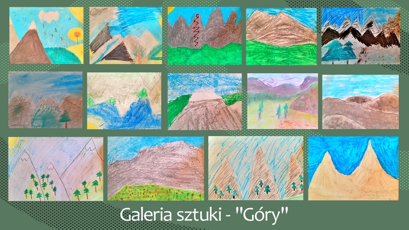 Kolaż zdjęć prac uczniów pod hasłem