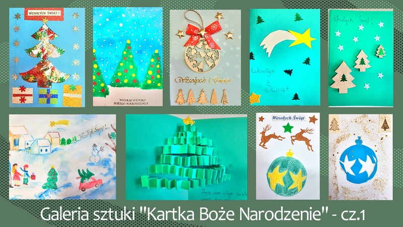 Kolaż zdjęć  (cz.1.) prac uczniów pod hasłem 
