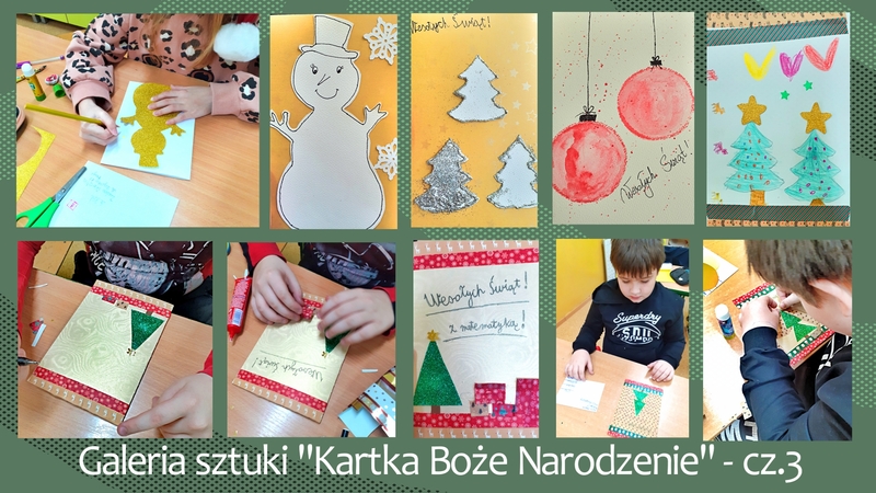 Kolaż zdjęć  (cz.3.) prac uczniów pod hasłem 