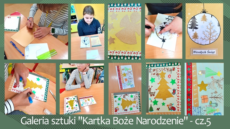 Kolaż zdjęć  (cz.5.) prac uczniów pod hasłem 