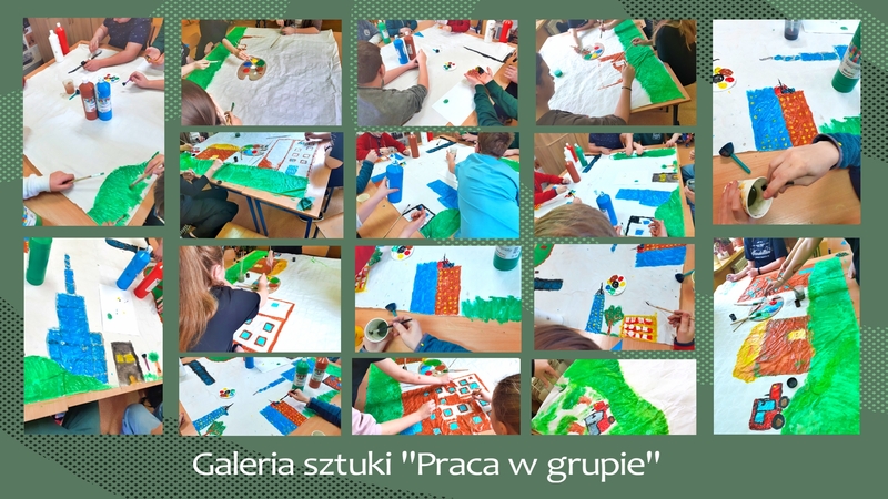 Kolaż zdjęć prac uczniów pod hasłem 