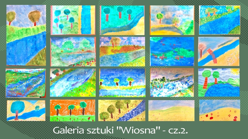 Kolaż zdjęć (cz.2) prac uczniów pod hasłem