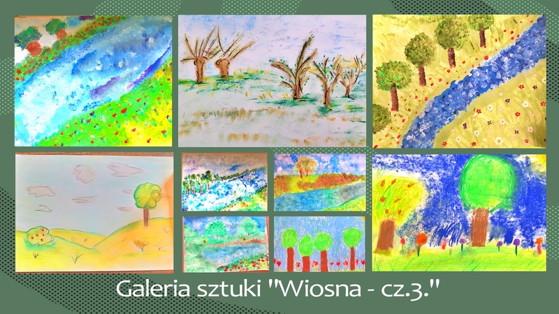 Kolaż zdjęć (cz.3) prac uczniów pod hasłem