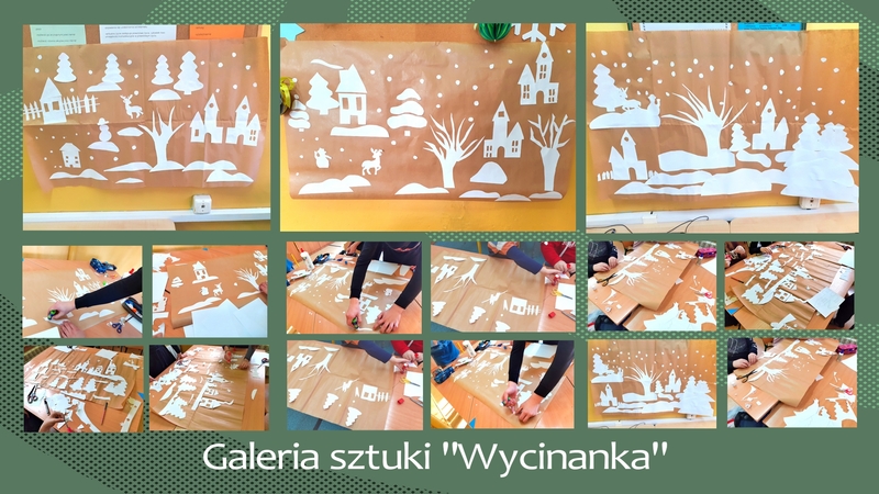 Kolaż zdjęć prac uczniów pod hasłem 