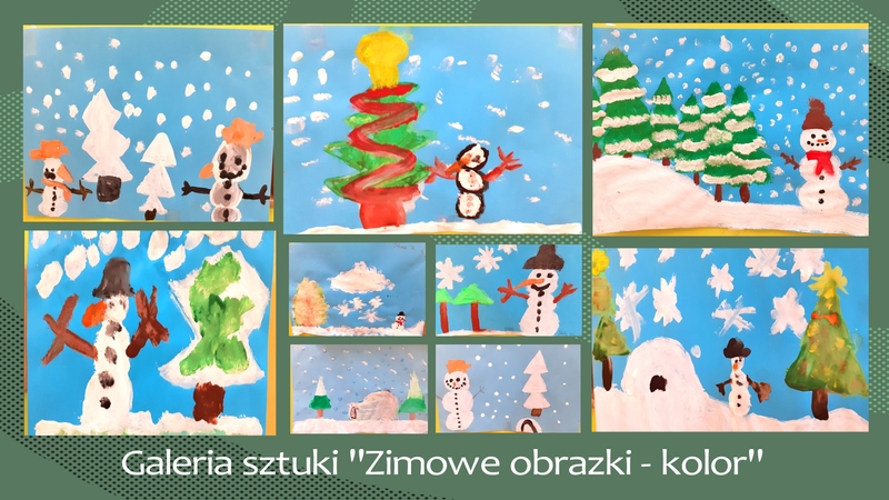 Kolaż zdjęć prac uczniów pod hasłem