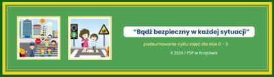 Bądź bezpieczny w każdej sytuacji - podsumowanie cyklu zajęć o bezpieczeństwie - X 2024