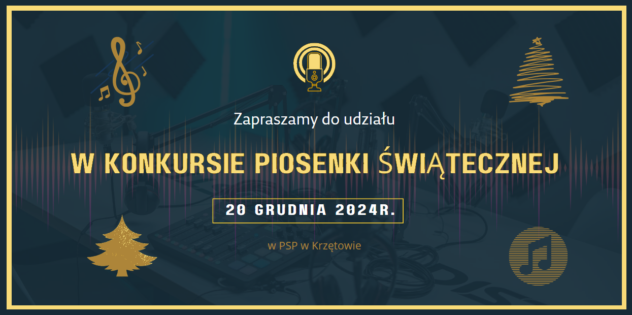 Konkurs Piosenki Świątecznej 20 XII 2024 - OGŁOSZENIE