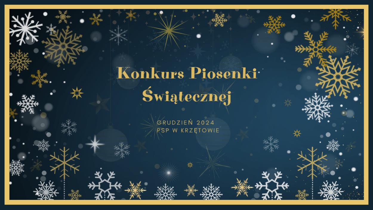 Konkurs Piosenki Świątecznej 2024 / PSP w Krzętowie