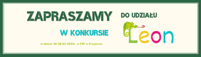 Zapraszamy do udziału w konkursie języka angielskiego LEON 2025 - III 2025 - PSP w Krzętowie