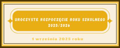 Baner - komunikat o rozpoczęciu nowego roku szkolnego 2025/2026 w PSP w Krzętowie 