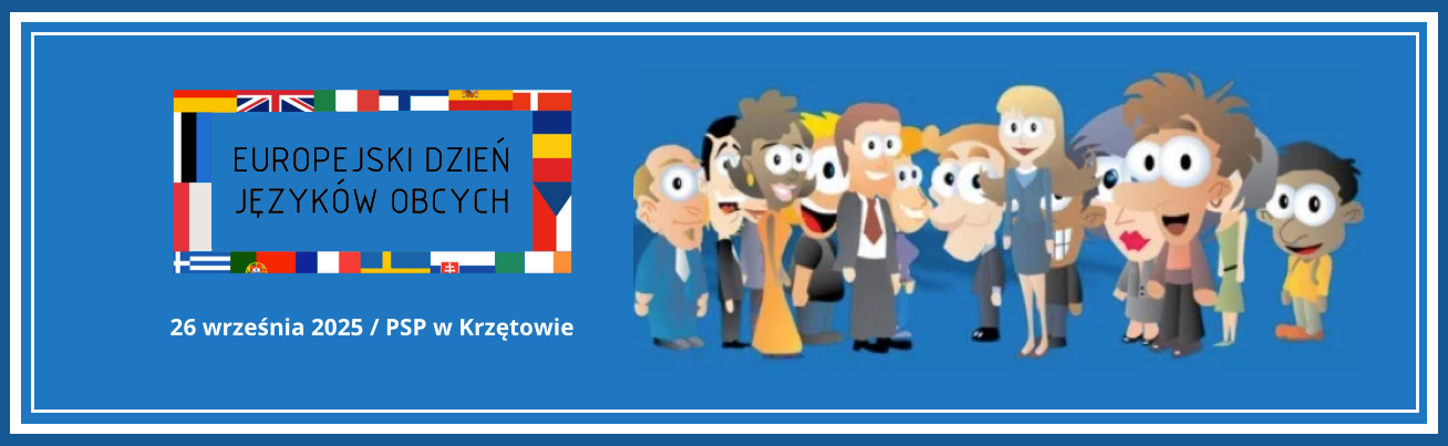 Baner – Europejski Dzień Języków Obcych 2025 – PSP w Krzętowie
