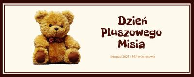 Baner – Dzień Pluszowego Misia – listopad 2025 – PSP w Krzętowie