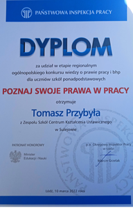 Konkurs z BHP marzec 2022 r.