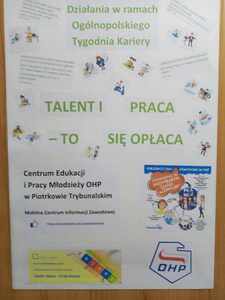 ,,TALENT i PRACA - TO SIĘ OPŁACA OGÓLNOPOLSKI TYDZIEŃ KARIERY 2023