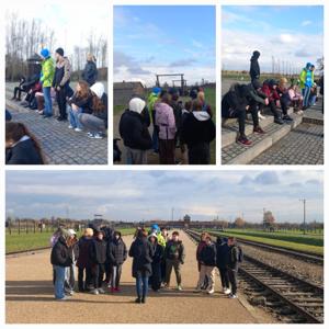 Ucziowie naszej szkoły w Muzeum Auschwitz-Birkenau
