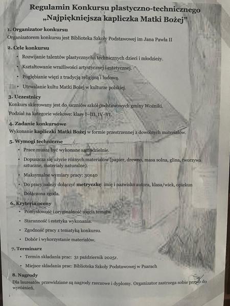 Najpiękniejsza Kapliczka Matki Bożej