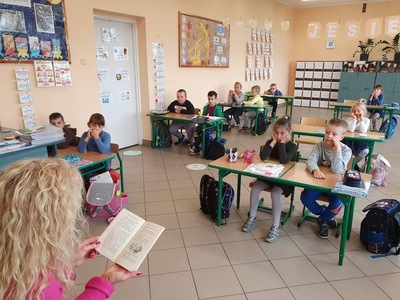 Podczas akcji Głośnego Czytania