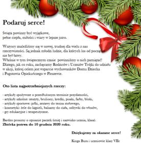 INFORMACJE O AKCJI ŚWIĄTECZNEJ