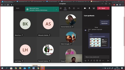 Spotkanie on - line w 4 b